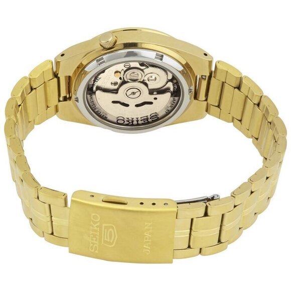 NWT Authentic Seiko Open Box - 5 Automatic Gold Dial Men's Watch - Picture 3 of 3